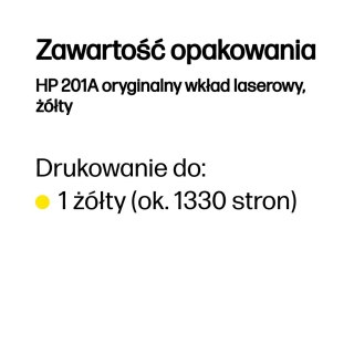 Hewlett-Packard TONER CARTRIDGE 201A YELLOW/.