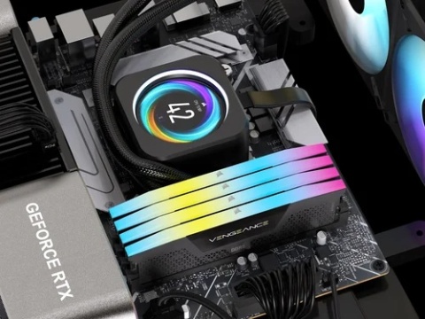 Pamięć Corsair Vengeance RGB, DDR5, 96 GB, 6000MHz, CL30 CMH96GX5M2B6000C30