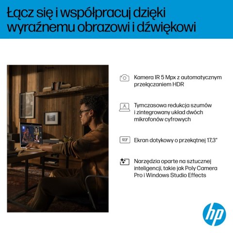 Hewlett-Packard HP OmniBook 7 17-DC0073CL Ultra 7 258V 17.3"FHD Touch 32GB SSD1TB BT BLKB GeForce RTX 4050 6GB Win11 Silver (REPACK) 2Y