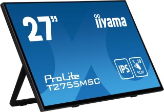 IIYAMA Iiyama ProLite T2755MSC-B1 monitor komputerowy 68,6 cm (27") 1920 x 1080 px Full HD LED Ekran dotykowy Blad Czarny
