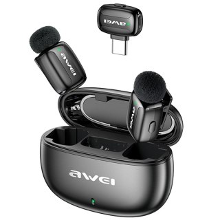 AWEI Mikrofon krawatowy MK5 Duo Ai-Voice czarny