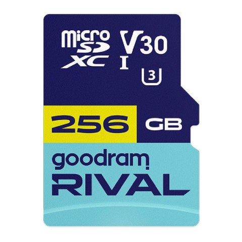 Goodram Karta pamięci microSDXC GOODRAM Rival 256GB UHS-I U3 V30 C10 + adapter