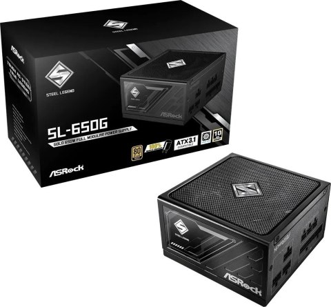Asrock Zasilacz ASRock STEEL LEGEND 650W 80 Plus Gold