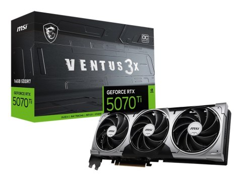 MSI Karta graf. MSI RTX 5070 Ti 16G VENTUS 3X OC