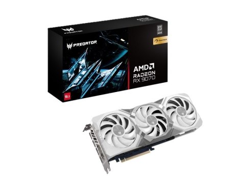 Acer Karta graficzna Acer Predator BiFrost AMD RX9070 OC 16GB BIAŁY