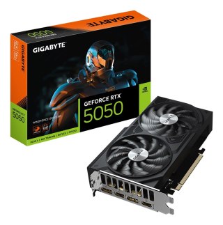 Gigabyte Karta graficzna Gigabyte GeForce RTX 5050 WINDFORCE OC V2 8G, Technologia NVIDIA, 8 GB, GeForce RTX 5050, Pamięć GDDR6, Ilość po