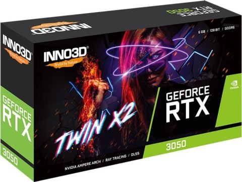 INNO3D Karta graficzna INNO3D GeForce RTX 3050 Twin X2 V2 Special, 6144 MB GDDR6