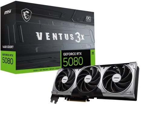MSI Karta graf. MSI RTX 5080 16G VENTUS 3X OC