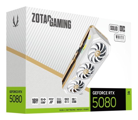 ZOTAC Karta graficzna ZOTAC GAMING GeForce RTX 5080 SOLID OC 16GB White