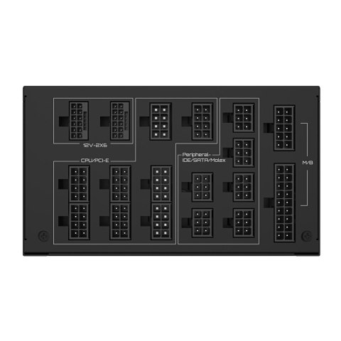 Gigabyte GIGABYTE UD1600PM PG5 AI TOP moduł zasilaczy 1600 W 20+4 pin ATX ATX Czarny