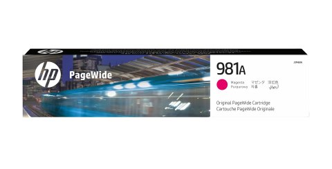 Hewlett-Packard HP Oryginalny purpurowy wkład atramentowy 981A PageWide