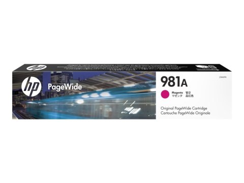 Hewlett-Packard HP Oryginalny purpurowy wkład atramentowy 981A PageWide