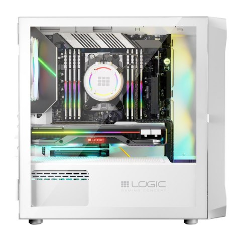LOGIC PORTOS ARGB MINI USB 3.0 BIAŁA OBUDOWA KOMPUTEROWA LOGIC CONCEPT