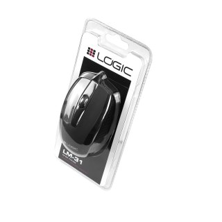 LOGIC LM-31 PRZEWODOWA MYSZ OPTYCZNA BLACK LOGIC CONCEPT