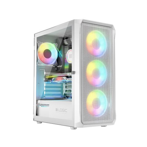 LOGIC PORTOS ARGB MIDI USB 3.0 BIAŁA OBUDOWA KOMPUTEROWA LOGIC CONCEPT