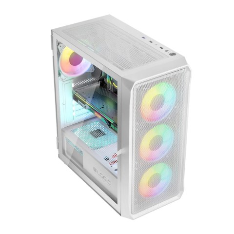 LOGIC PORTOS ARGB MIDI USB 3.0 BIAŁA OBUDOWA KOMPUTEROWA LOGIC CONCEPT