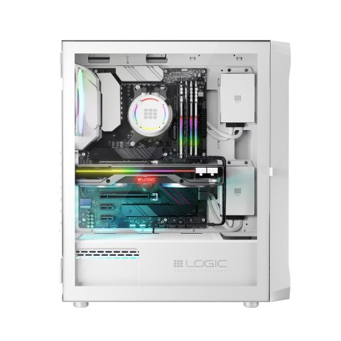 LOGIC PORTOS ARGB MIDI USB 3.0 BIAŁA OBUDOWA KOMPUTEROWA LOGIC CONCEPT