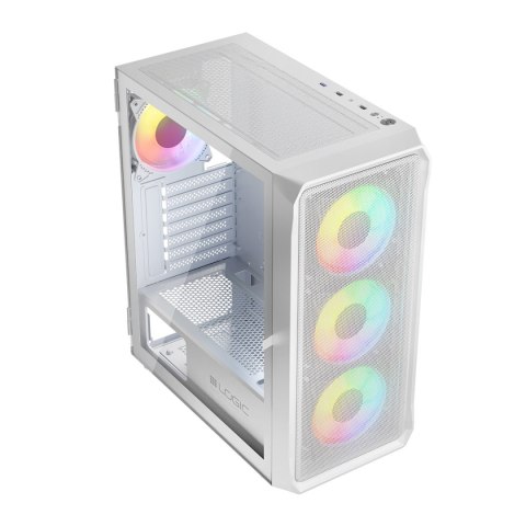 LOGIC PORTOS ARGB MIDI USB 3.0 BIAŁA OBUDOWA KOMPUTEROWA LOGIC CONCEPT