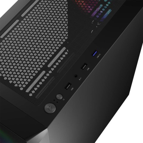 LOGIC PORTOS ARGB MIDI USB 3.0 CZARNA OBUDOWA KOMPUTEROWA LOGIC CONCEPT