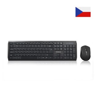 MODECOM 7200 CZARNY BEZPRZEWODOWY ZESTAW KLAWIATURA + MYSZ CZ/SK LAYOUT MODECOM