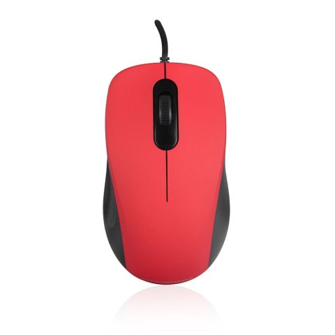 MODECOM M10S SILENT CZERWONA PRZEWODOWA MYSZ OPTYCZNA MODECOM
