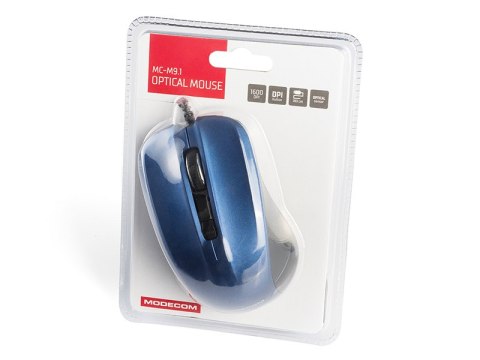 MODECOM M9.1 CZARNO-NIEBIESKA PRZEWODOWA MYSZ OPTYCZNA MODECOM