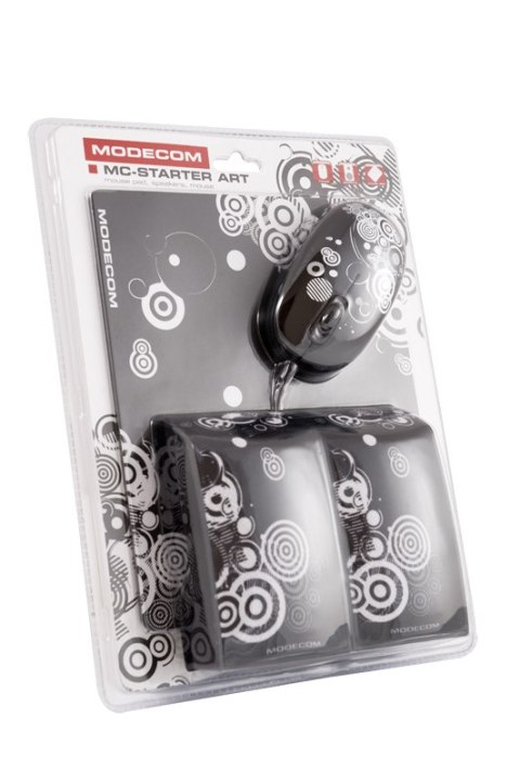 MODECOM STARTER ART ZESTAW 3 w 1 (MYSZ, GŁOŚNIKI, PODKŁADKA) MODECOM
