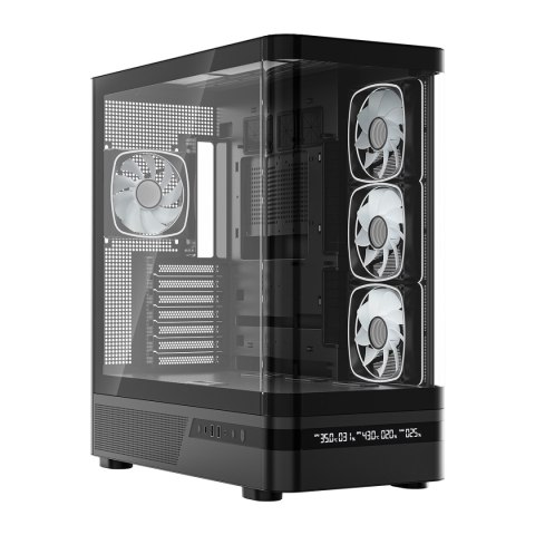 MODECOM VOLCANO AQ200 ARGB MIDI CZARNA OBUDOWA KOMPUTEROWA MODECOM