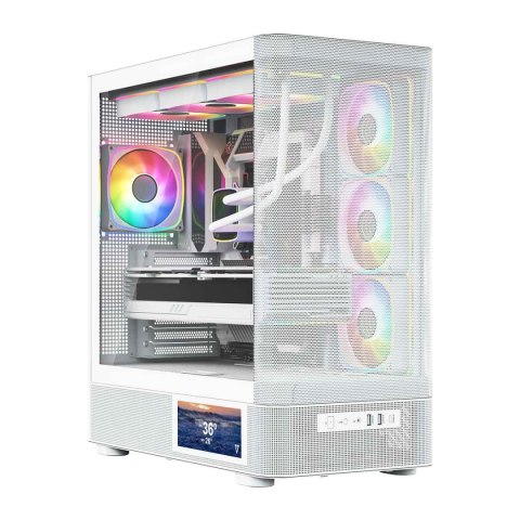 MODECOM VOLCANO AQ400 ARGB MIDI BIAŁA OBUDOWA KOMPUTEROWA MODECOM