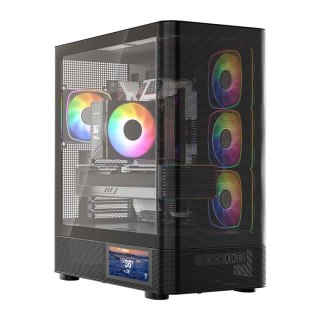 MODECOM VOLCANO AQ400 ARGB MIDI CZARNA OBUDOWA KOMPUTEROWA MODECOM