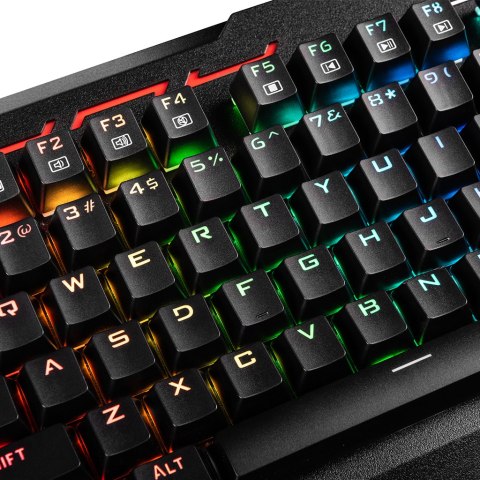 MODECOM VOLCANO HAMMER RGB PRZEWODOWA KLAWIATURA MECHANICZNA (Brązowy przełącznik Outemu) DE LAYOUT MODECOM