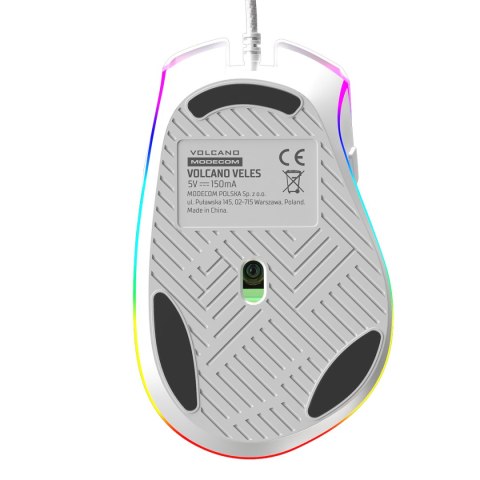 MODECOM VOLCANO VELES BIAŁA PRZEWODOWA MYSZ OPTYCZNA MODECOM