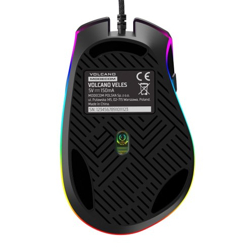 MODECOM VOLCANO VELES CZARNA PRZEWODOWA MYSZ OPTYCZNA MODECOM