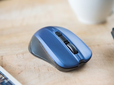 MODECOM WM9.1 CZARNO-NIEBIESKA BEZPRZEWODOWA MYSZ OPTYCZNA MODECOM