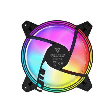 VOLCANO APEX 120 ARGB CZARNY WENTYLATOR ODWRÓCONY MODECOM