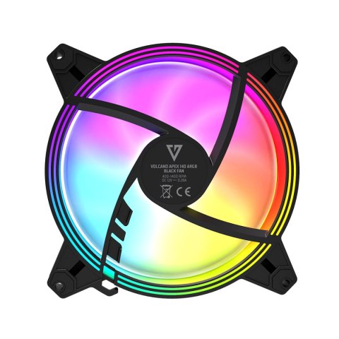 VOLCANO APEX 140 ARGB CZARNY WENTYLATOR MODECOM