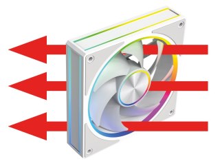 VOLCANO LOOP 120 ARGB BIAŁY WENTYLATOR MODECOM