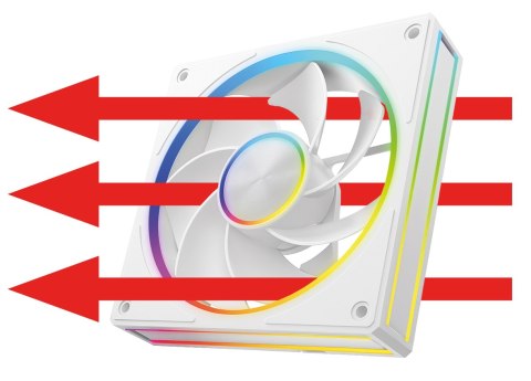 VOLCANO LOOP 120 ARGB BIAŁY WENTYLATOR ODWRÓCONY MODECOM