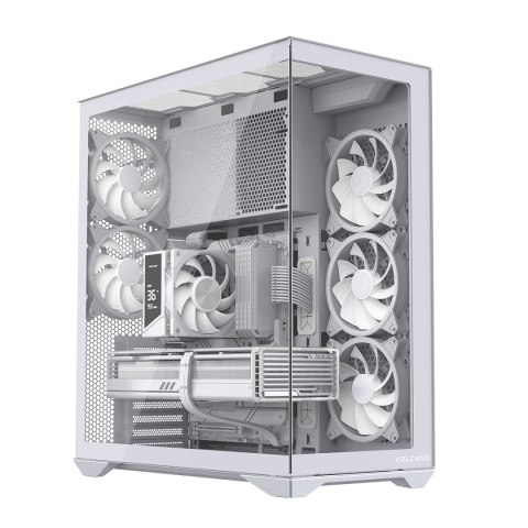 VOLCANO SPACE XL ARGB FULL TOWER 5F BIAŁA OBUDOWA KOMPUTEROWA MODECOM