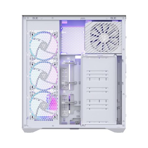 VOLCANO SPACE XL ARGB FULL TOWER 5F BIAŁA OBUDOWA KOMPUTEROWA MODECOM