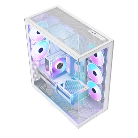VOLCANO SPACE XL ARGB FULL TOWER 5F BIAŁA OBUDOWA KOMPUTEROWA MODECOM