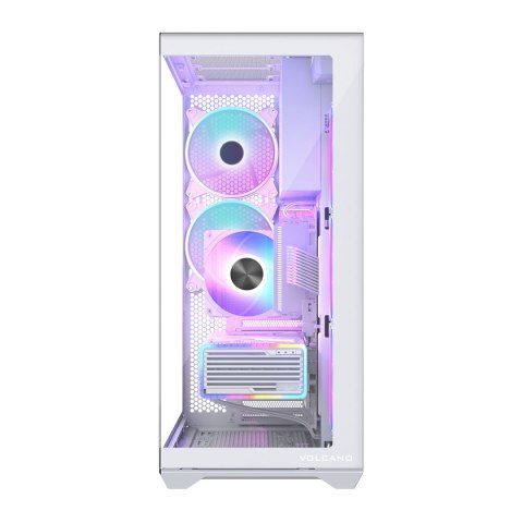 VOLCANO SPACE XL ARGB FULL TOWER 5F BIAŁA OBUDOWA KOMPUTEROWA MODECOM