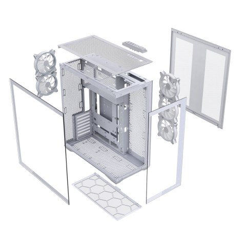 VOLCANO SPACE XL ARGB FULL TOWER 5F BIAŁA OBUDOWA KOMPUTEROWA MODECOM