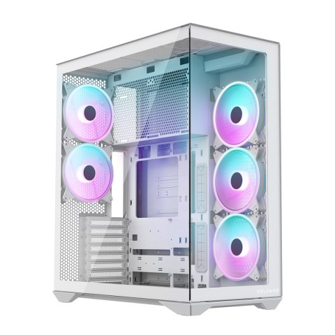VOLCANO SPACE XL ARGB FULL TOWER 5F BIAŁA OBUDOWA KOMPUTEROWA MODECOM