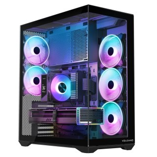 VOLCANO SPACE XL ARGB FULL TOWER 5F CZARNA OBUDOWA KOMPUTEROWA MODECOM