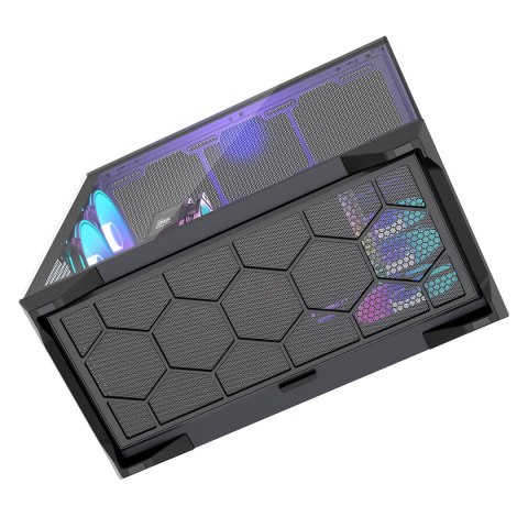 VOLCANO SPACE XL ARGB FULL TOWER 5F CZARNA OBUDOWA KOMPUTEROWA MODECOM