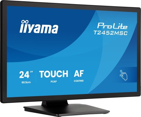 IIYAMA Iiyama ProLite T2452MSC-B2 monitor komputerowy 61 cm (24") 1920 x 1080 px Full HD Ekran dotykowy Czarny