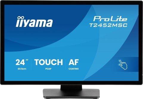 IIYAMA Iiyama ProLite T2452MSC-B2 monitor komputerowy 61 cm (24") 1920 x 1080 px Full HD Ekran dotykowy Czarny