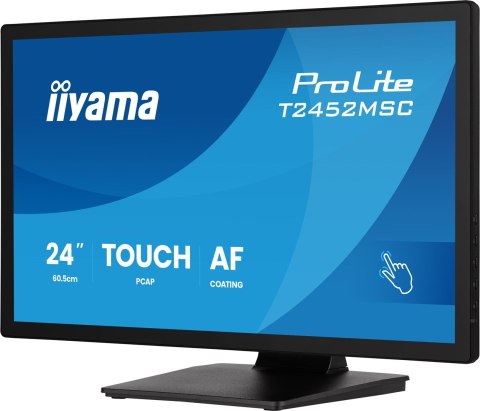 IIYAMA Iiyama ProLite T2452MSC-B2 monitor komputerowy 61 cm (24") 1920 x 1080 px Full HD Ekran dotykowy Czarny