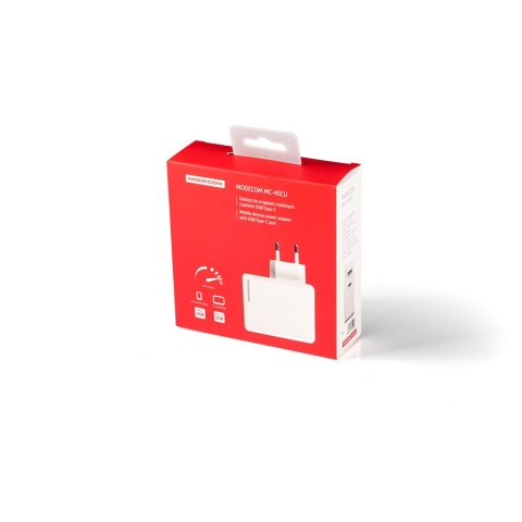 MODECOM 45CU ZASILACZ DO URZĄDZEŃ MOBILNYCH Z PORTEM USB Typu-C POWER DELIVERY MODECOM
